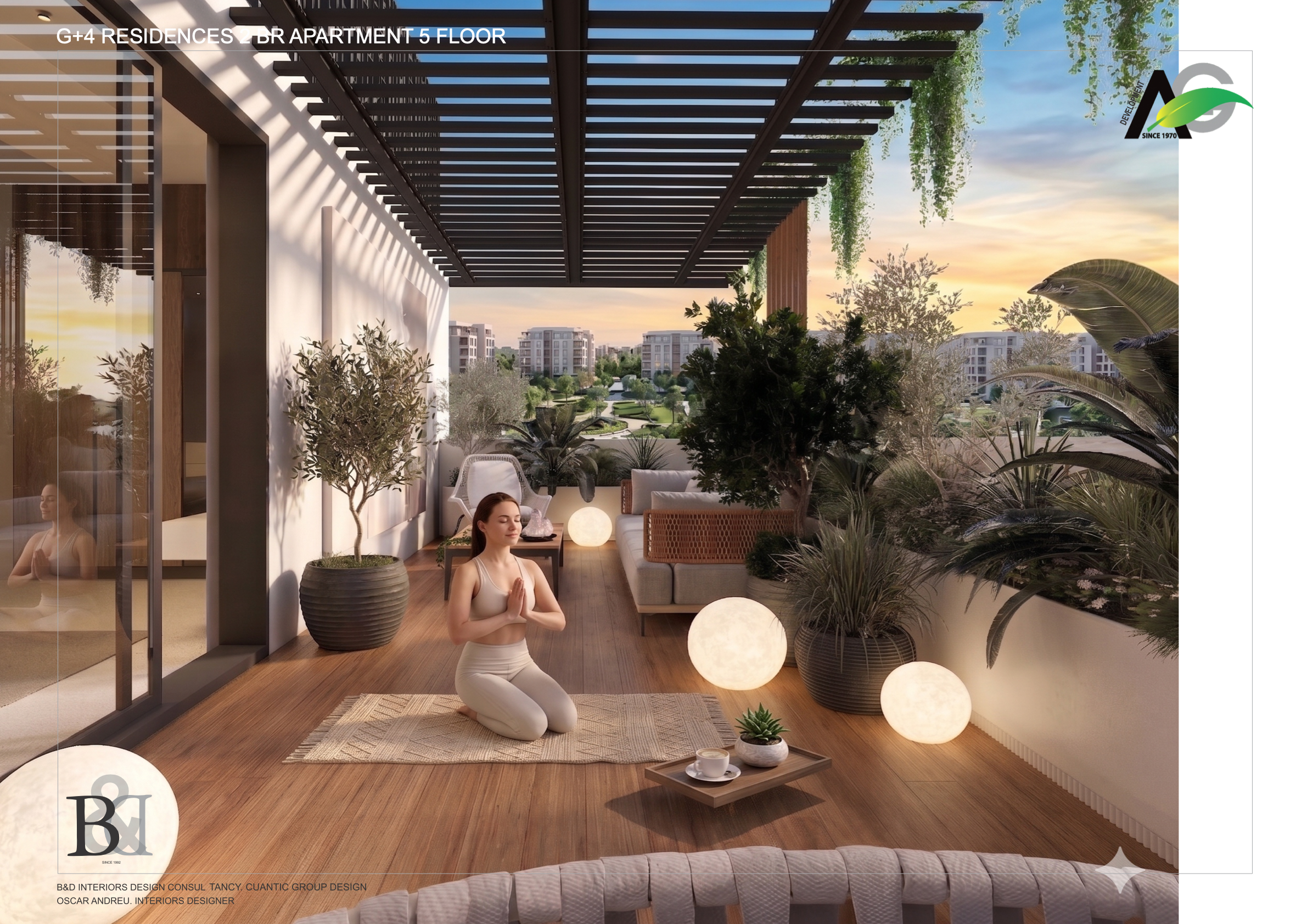 Private Sky Terrace Garden at AG G+4 Residences