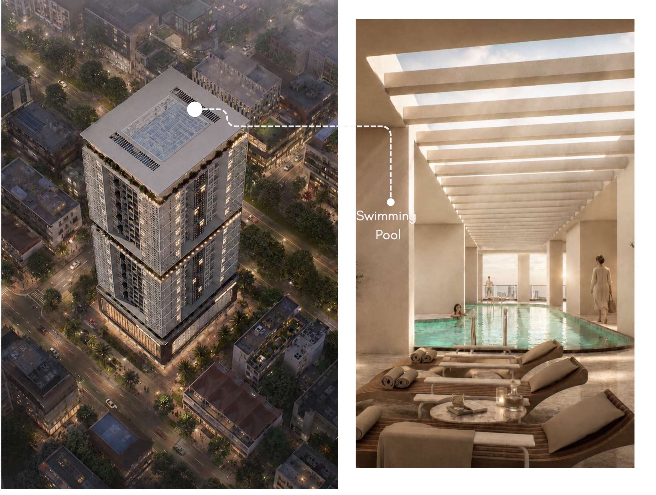 Rooftop Swimming Pool at Platinum Heights